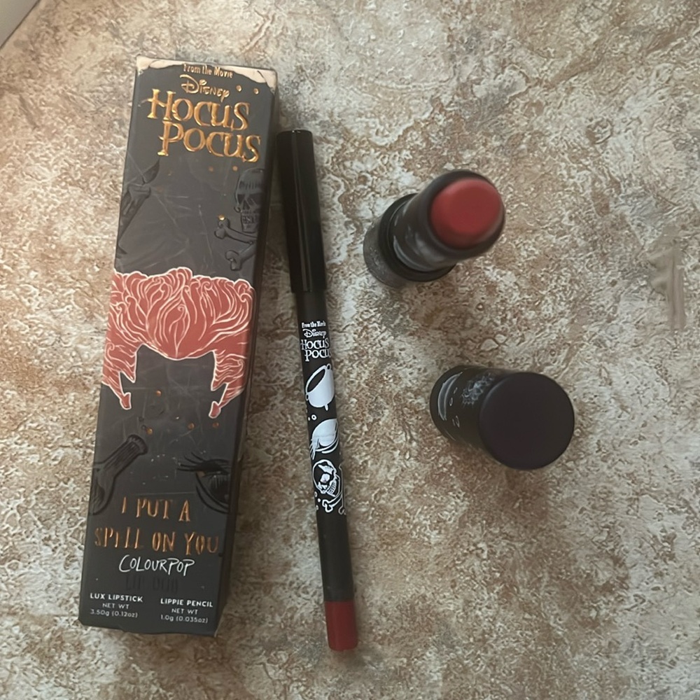 NWT Colourpop x Hocus Pocus Lipstick and Lipliner Set